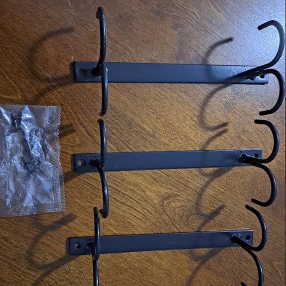 Mug Rack Under Cabinet - Coffee Cup Holder, 12 Mugs Hooks Under Shelf - Picture 7 of 10